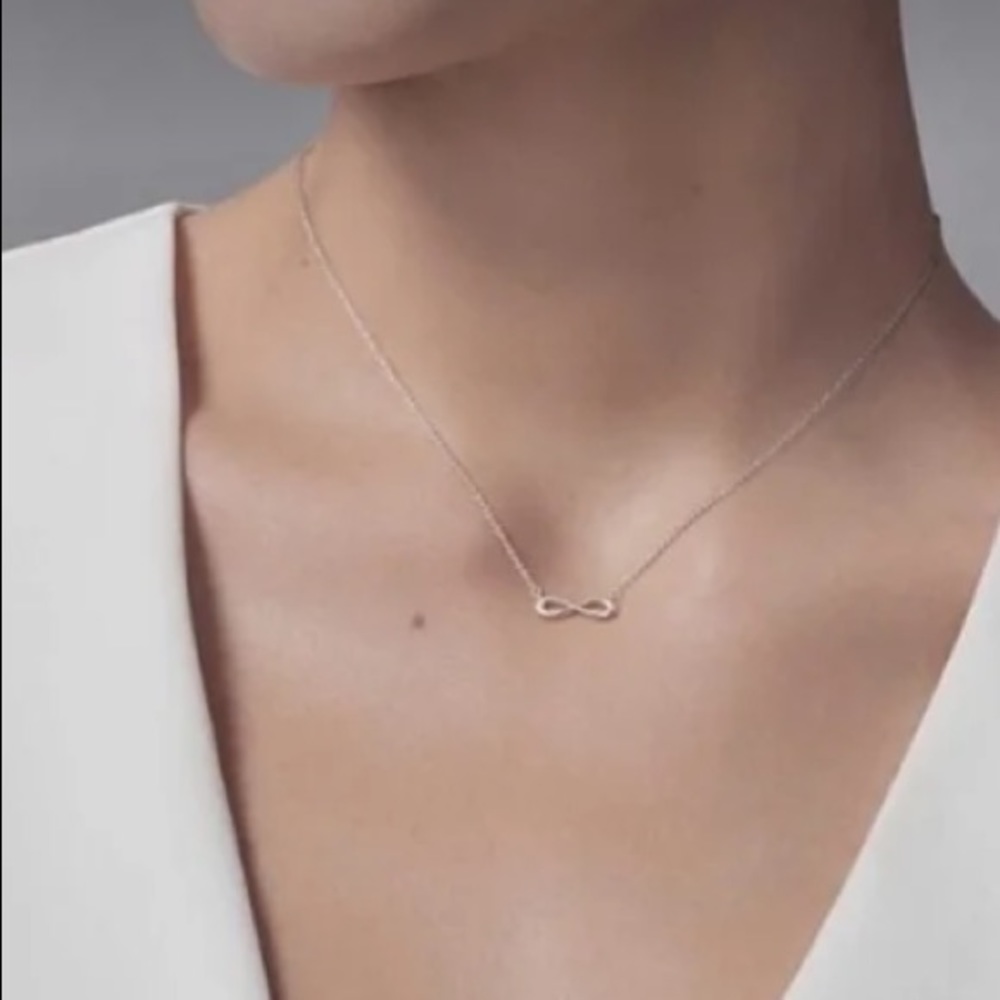 Tiffany Infinity Necklace Silver